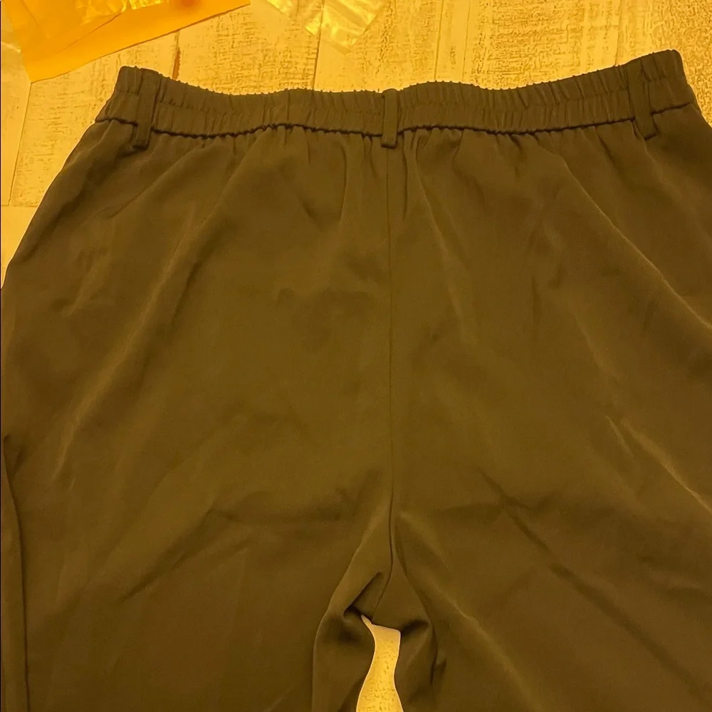 Elegant Black Wide Leg Women's Pants - Picture 4 of 4